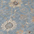 5' X 8' Denim Blue Ivory And Coral Floral Washable Indoor Outdoor Area Rug