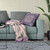 26" x 26" Purple Blown Seam Paisley Indoor Outdoor Throw Pillow