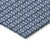 5' X 8' Blue And Sky Blue Floral Washable Indoor Outdoor Area Rug