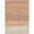 5' X 8' Salmon Striped Washable Indoor Outdoor Area Rug