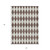 5' X 8' Brown Geometric Washable Indoor Outdoor Area Rug
