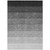 5' X 8' Black And Ivory Ombre Washable Indoor Outdoor Area Rug