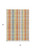 5' X 8' Peach Ivory And Orange Plaid Washable Indoor Outdoor Area Rug