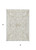 3' X 5' Beige And Ivory Damask Washable Indoor Outdoor Area Rug
