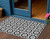 3' X 5' Black Gray And Silver Floral Medallion Washable Indoor Outdoor Area Rug