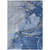 3' X 5' Navy Blue Abstract Washable Non Skid Indoor Outdoor Area Rug - Navy Blue