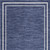 4' X 6' Navy Blue And Ivory Indoor Outdoor Area Rug
