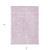 3' X 5' Pink And Ivory Geometric Washable Indoor Outdoor Area Rug - Pink, Ivory