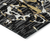 3' X 5' Black Ivory And Brown Striped Washable Indoor Outdoor Area Rug