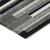 5' X 8' Black Charcoal And Gray Striped Washable Indoor Outdoor Area Rug