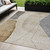 5' X 8' Taupe Beige And Gray Abstract Washable Indoor Outdoor Area Rug - 608219249786