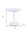 20" Clear Heavy Duty Plastic Indoor Outdoor Round Pedestal End Table