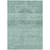 3' X 5' Aqua And Teal Blue Medallion Washable Indoor Outdoor Area Rug