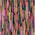 3' X 5' Pink Black And Green Striped Washable Indoor Outdoor Area Rug