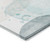 5' X 8' Beige And Blue Abstract Washable Indoor Outdoor Area Rug