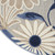5' Blue And Gray Round Floral Indoor Outdoor Area Rug