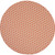 8' Coral And Ivory Geometric Indoor Outdoor Area Rug