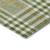 5' X 8' Olive Green Brown And Ivory Plaid Washable Indoor Outdoor Area Rug