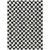 5' X 8' Black And Ivory Geometric Washable Indoor Outdoor Area Rug - Black, Ivory