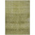 3' X 5' Artichoke Green And Ivory Geometric Washable Indoor Outdoor Area Rug - Artichoke Green, Ivory