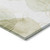 5' X 8' Green and Ivory Abstract Washable Non Skid Indoor Outdoor Area Rug