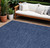 8' X 11' Navy Blue Indoor Outdoor Area Rug