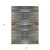 5' X 8' Brown Taupe And Chocolate Striped Washable Indoor Outdoor Area Rug