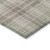5' X 8' Beige Ivory And Green Plaid Washable Indoor Outdoor Area Rug