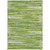5' X 8' Green And Ivory Striped Washable Indoor Outdoor Area Rug - 608219048105