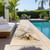 8' Runner Beige Abstract Washable Non Skid Indoor Outdoor Runner Rug - Beige