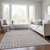 3' X 5' Taupe And Ivory Geometric Washable Indoor Outdoor Area Rug