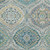 3' X 5' Teal Blue Fern Green And Beige Floral Washable Indoor Outdoor Area Rug