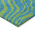5' X 8' Teal Blue And Green Animal Print Washable Indoor Outdoor Area Rug