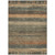 5' X 8' Fern Green And Rust Aztec Washable Indoor Outdoor Area Rug