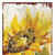 36" Brown Green And Yellow Solid Wood Sunflowers Porch Sign Decor