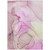 5' X 8' Pink Abstract Washable Non Skid Indoor Outdoor Area Rug