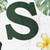 48" White And Green Solid Wood Summer Porch Sign