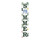 48" White And Green Solid Wood Summer Porch Sign