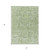 5' X 8' Artichoke Green And Olive Green Floral Washable Indoor Outdoor Area Rug