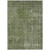 5' X 8' Green And Silver Medallion Washable Indoor Outdoor Area Rug