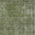 5' X 8' Green And Silver Medallion Washable Indoor Outdoor Area Rug