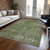 5' X 8' Green And Silver Medallion Washable Indoor Outdoor Area Rug