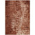 3' X 5' Orange Ikat Washable Indoor Outdoor Area Rug