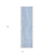 8' Blue And Ivory Geometric Washable Indoor Outdoor Runner Rug