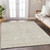 3' X 5' Beige And Ivory Geometric Washable Indoor Outdoor Area Rug Transitional Style - Beige, Ivory Color