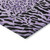 5' X 8' Purple Animal Print Washable Indoor Outdoor Area Rug