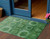 3' X 5' Emerald And Green Medallion Washable Indoor Outdoor Area Rug