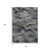 3' X 5' Gray And Silver Abstract Washable Indoor Outdoor Area Rug - Gray, Silver