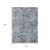 5' X 8' Blue And Taupe Abstract Washable Indoor Outdoor Area Rug