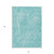 5' X 8' Teal Blue And Ivory Abstract Washable Indoor Outdoor Area Rug - 608219394974